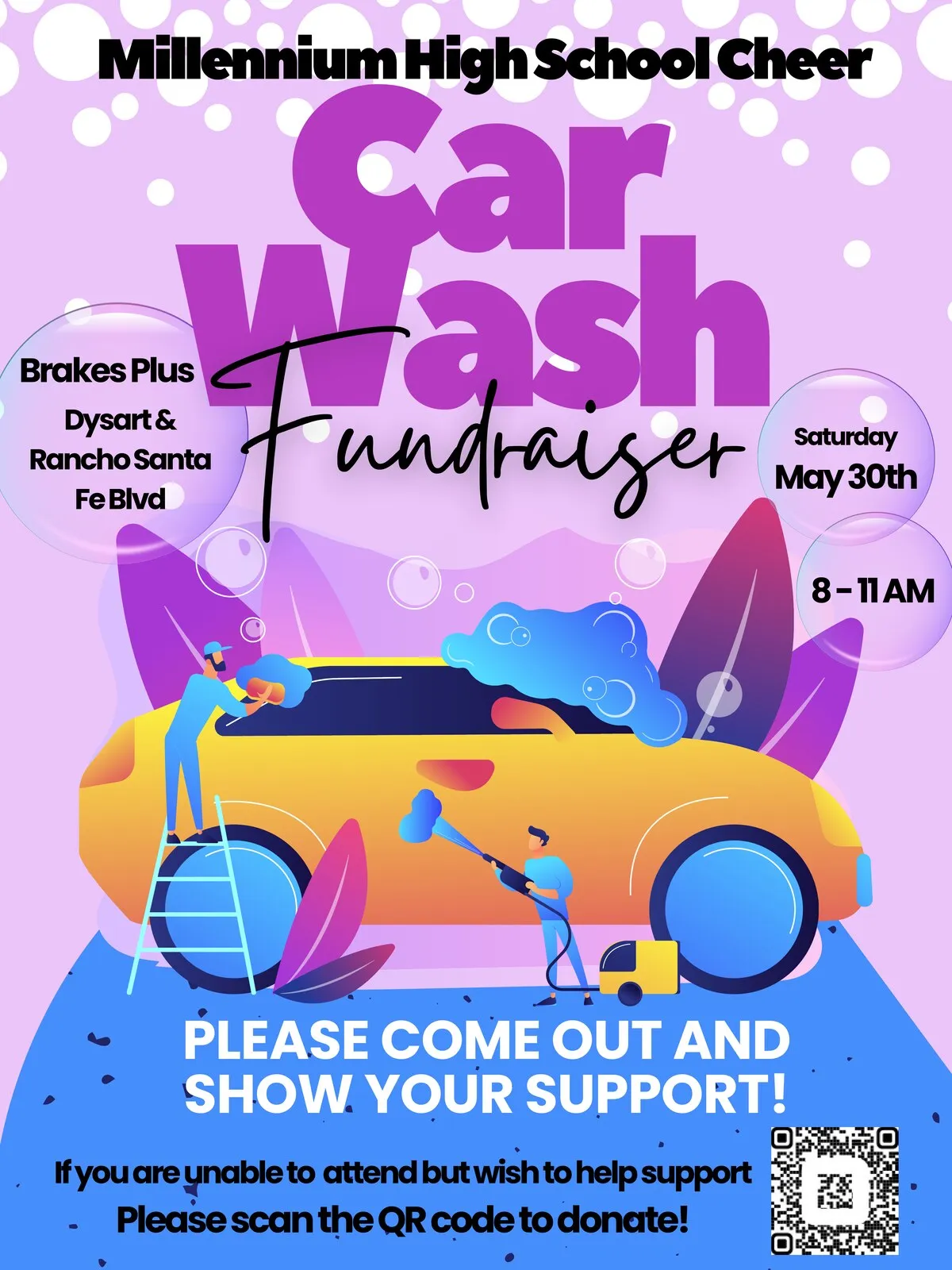 Flyer for Car Wash Fundraiser